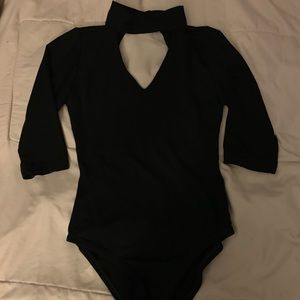 black bodysuit
